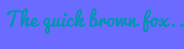 Image with Font Color 0096B0 and Background Color 6B6BFF